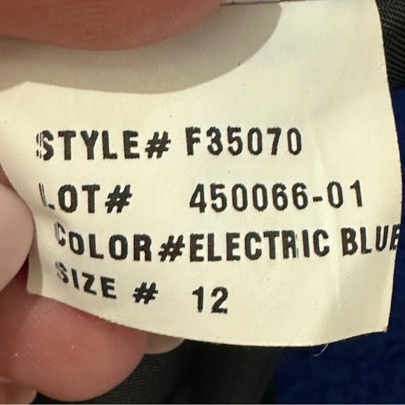 French Connection Wool Biker Jacket Electric Blue - Picture 6 of 6